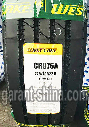WestLake CR976A (рулевая) 275/70 R22.5 148/145M 16PR - Фото реального протектора с этикеткой